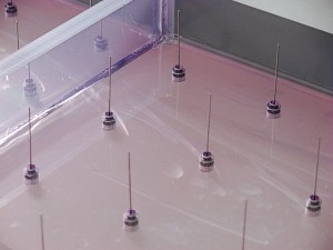 降雨実験装置 製作 塩ビ製